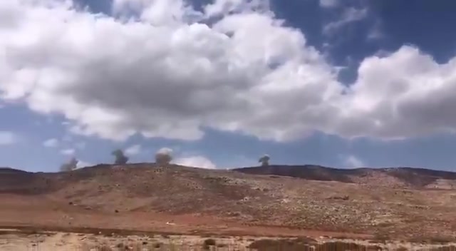 Additional footage documenting the raids targeting the Hermel outskirts.
