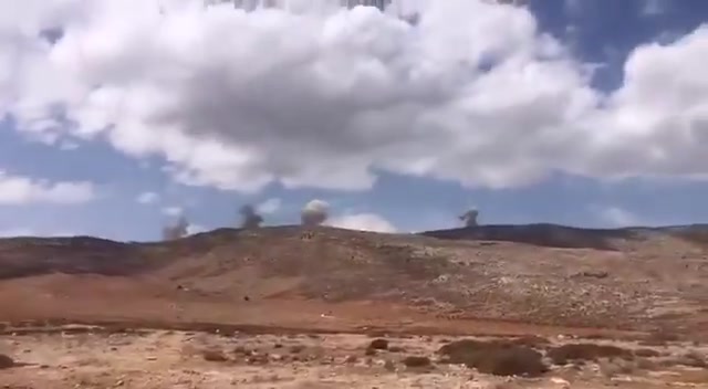 Additional footage documenting the raids targeting the Hermel outskirts.