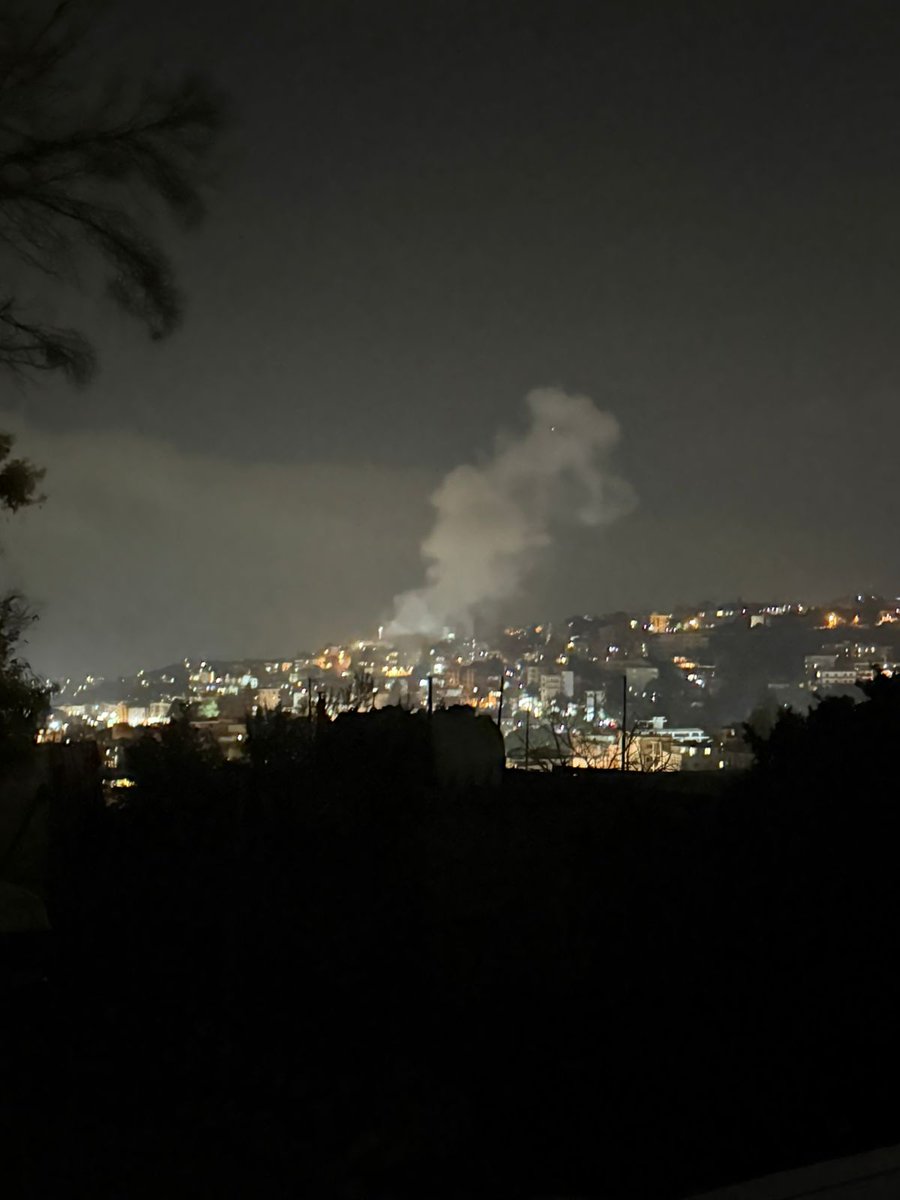 The Israeli army confirms carrying out an airstrike in southern Lebanon's Nabatieh a short while ago, saying it targeted a Hezbollah headquarters. The presence of the headquarters in the are is a violation of the understandings between Israel and Lebanon, the military says