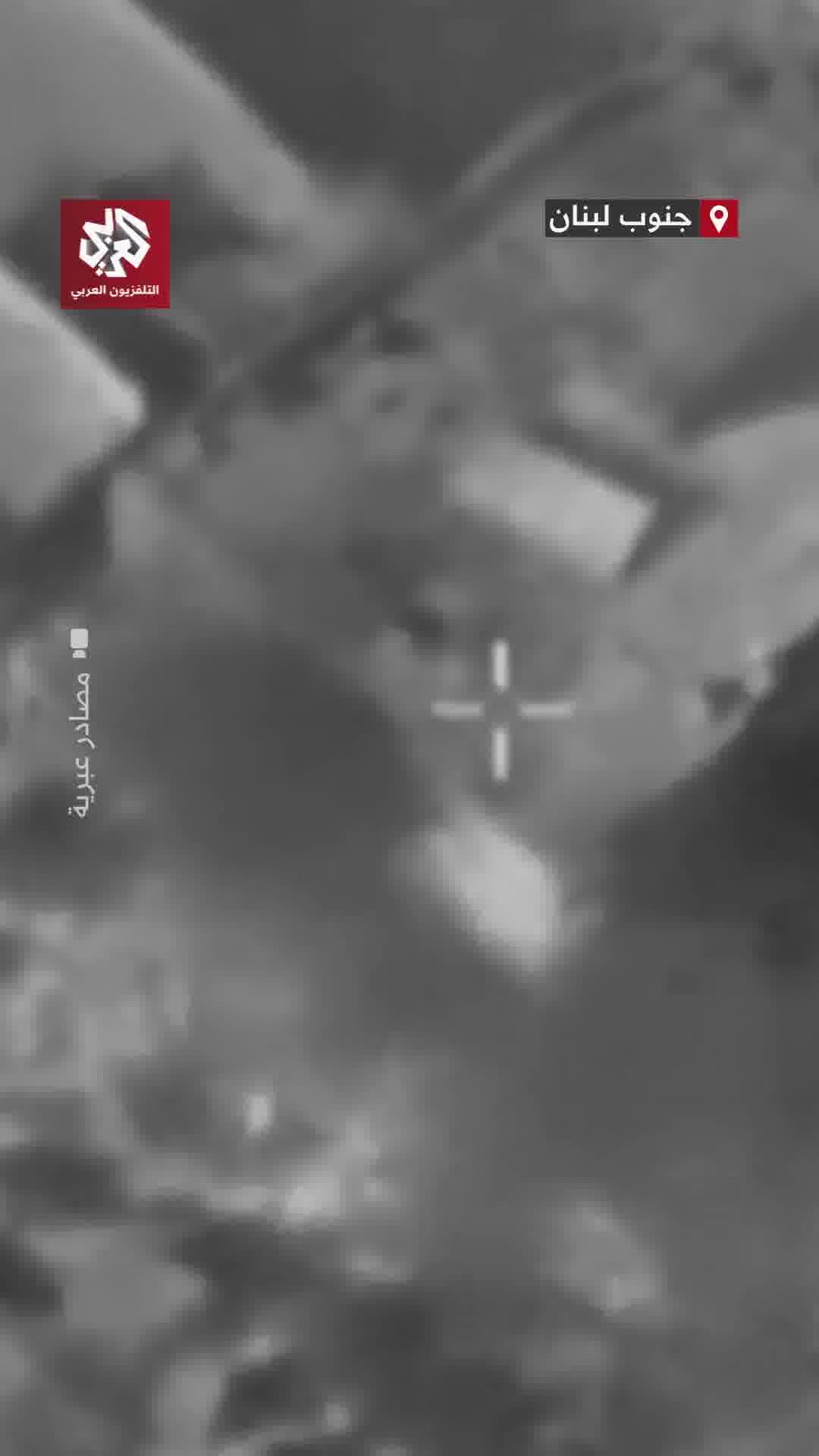 The Israeli army publishes footage of a raid on the Yater area in southern Lebanon yesterday, allegedly targeting a Hezbollah member