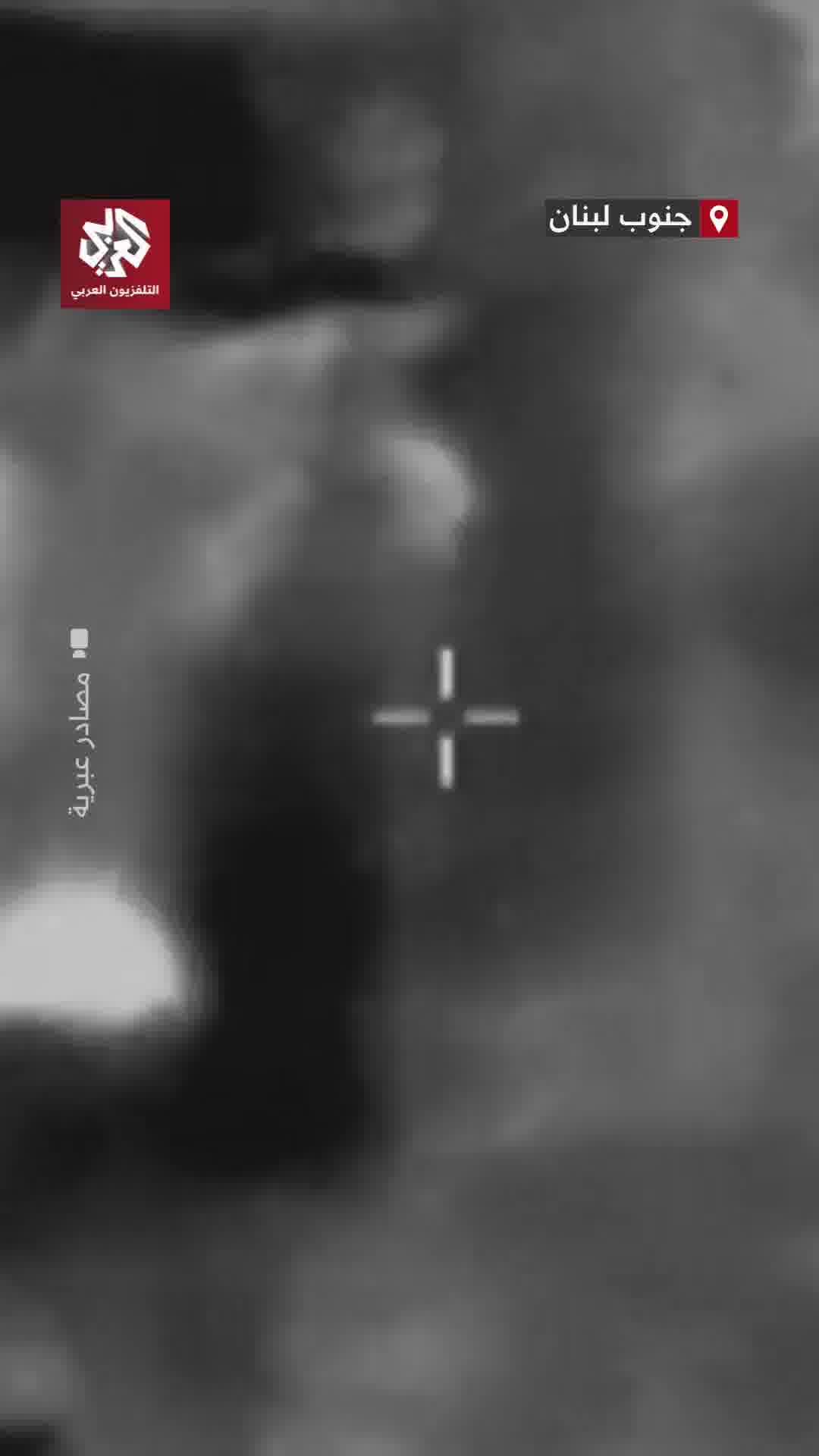 The Israeli army publishes footage of a raid on the Yater area in southern Lebanon yesterday, allegedly targeting a Hezbollah member