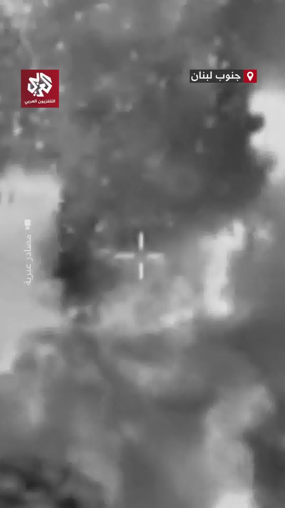 The Israeli army publishes footage of a raid on the Yater area in southern Lebanon yesterday, allegedly targeting a Hezbollah member