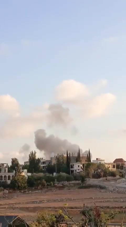 Scenes from the raid that targeted Kafr Tibnit