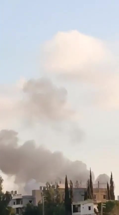 Scenes from the raid that targeted Kafr Tibnit