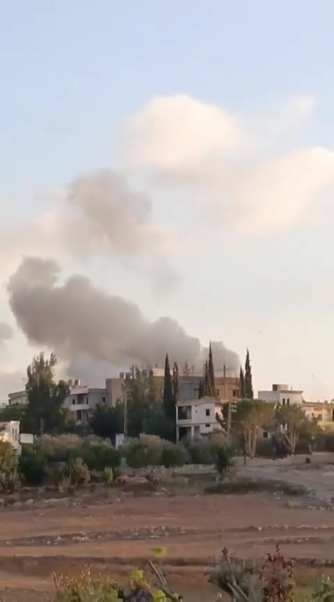 Scenes from the raid that targeted Kafr Tibnit
