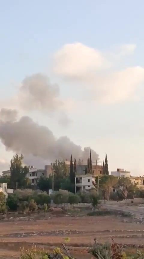 Scenes from the raid that targeted Kafr Tibnit