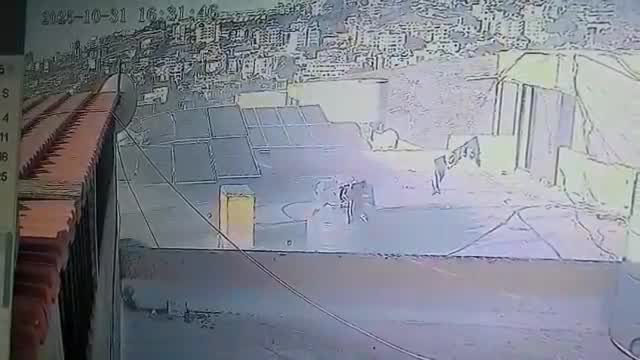 A video circulating online shows the airstrike that targeted the industrial city of Kafr Rumman in southern Lebanon.