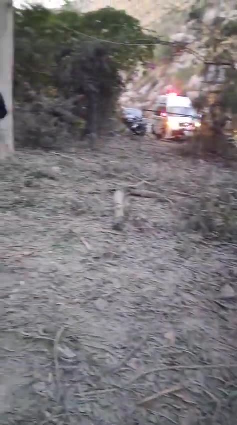 This is what the scene looks like in Tayr Falsay after the Israeli raids that targeted the town at night.