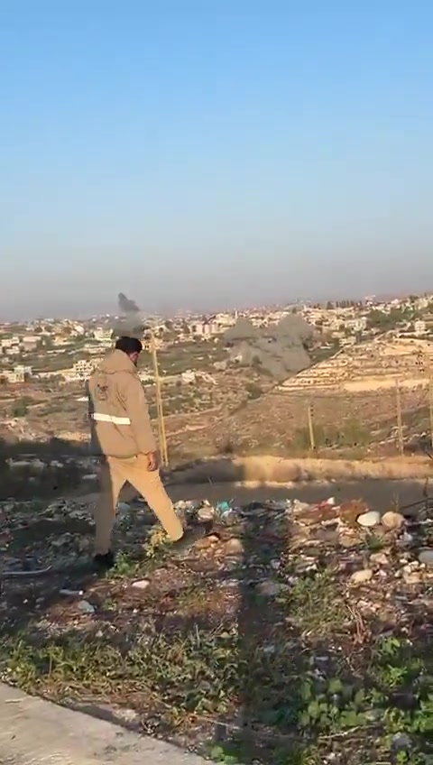 New footage documents the moments when the town of Shuhur was targeted by a violent Israeli airstrike.