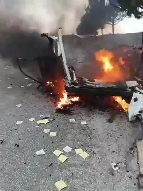 A drone strike targeted a car on the main road between the towns of Markaba and Adaysseh in southern Lebanon.