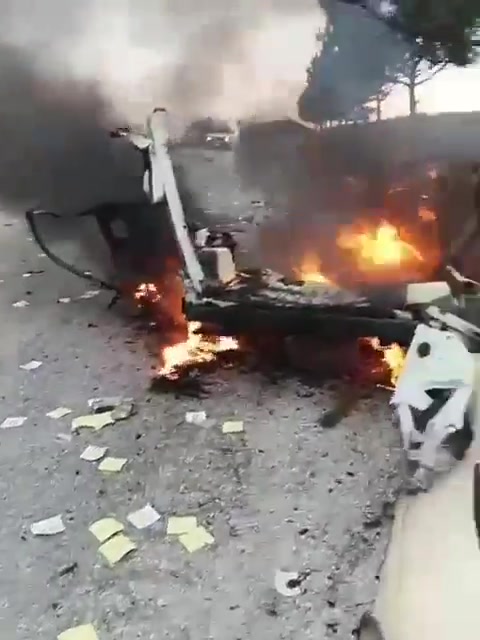 A drone strike targeted a car on the main road between the towns of Markaba and Adaysseh in southern Lebanon.