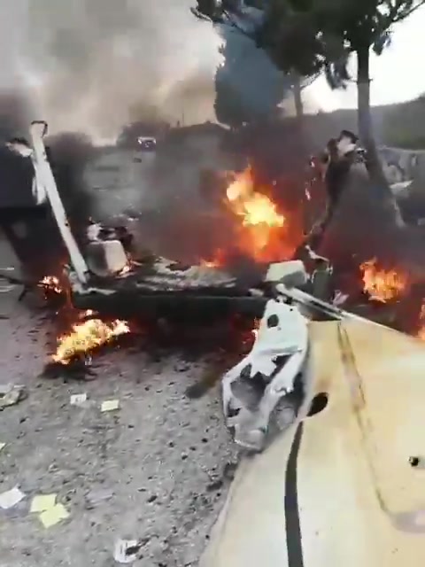 A drone strike targeted a car on the main road between the towns of Markaba and Adaysseh in southern Lebanon.