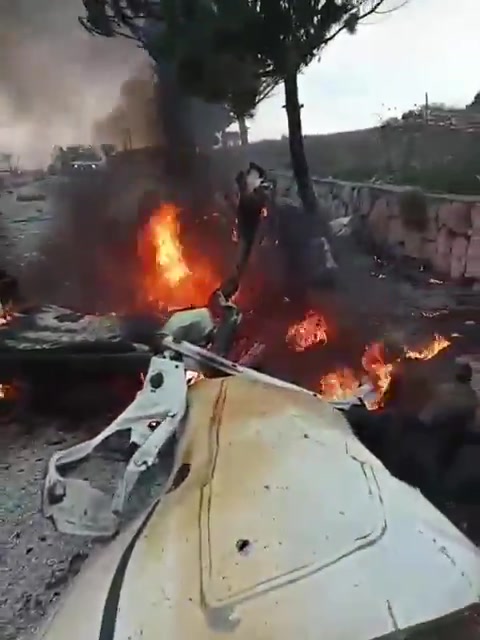 A drone strike targeted a car on the main road between the towns of Markaba and Adaysseh in southern Lebanon.