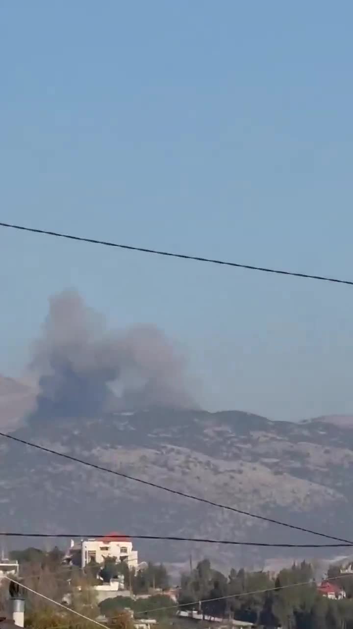 Video: Israeli airstrikes target the southern highlands of Jabbour, Jezzine district