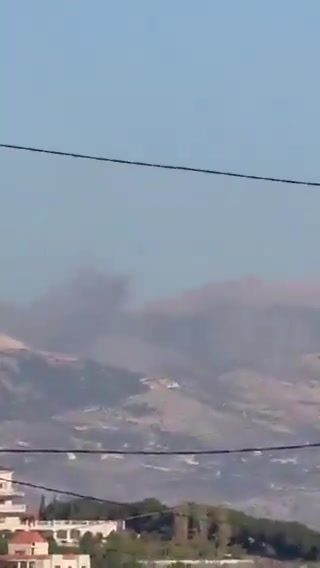 Scenes from the Israeli raids that targeted the Zaghrin heights in the mountains