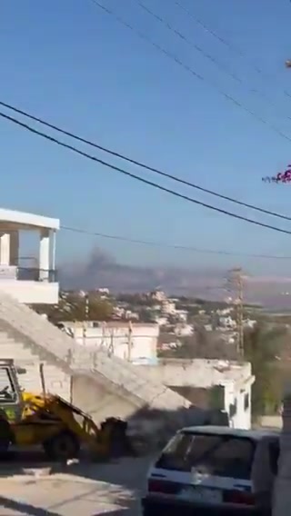 Scenes from the Israeli raids that targeted the Zaghrin heights in the mountains
