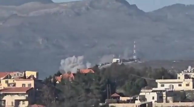 A series of air raids on the Qatrani Valley in southern Lebanon