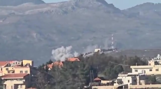 A series of air raids on the Qatrani Valley in southern Lebanon