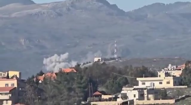 A series of air raids on the Qatrani Valley in southern Lebanon