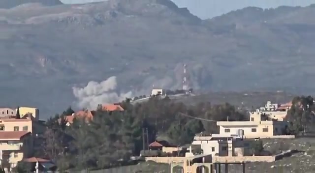 A series of air raids on the Qatrani Valley in southern Lebanon