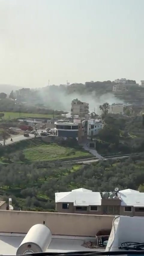 Israeli attack on a car near the gas company between the towns of Maaroub and Barish in southern Lebanon