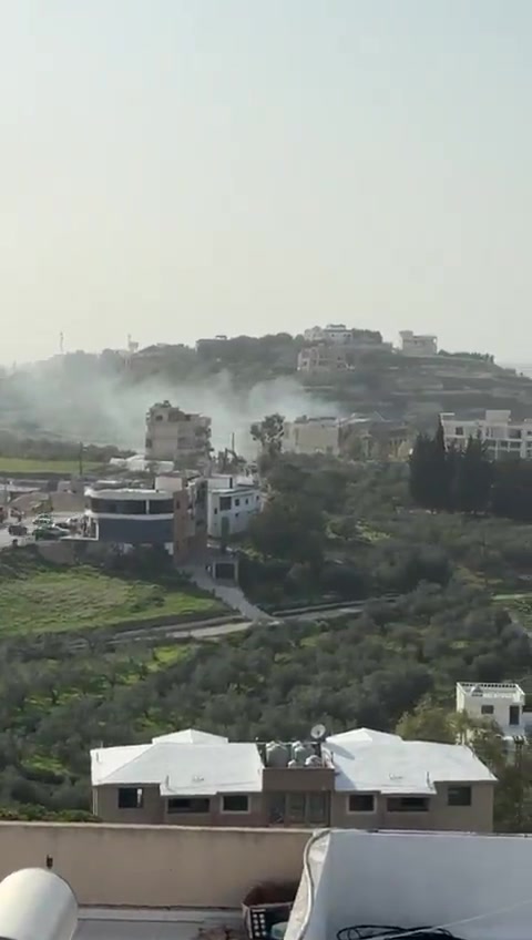 Israeli attack on a car near the gas company between the towns of Maaroub and Barish in southern Lebanon