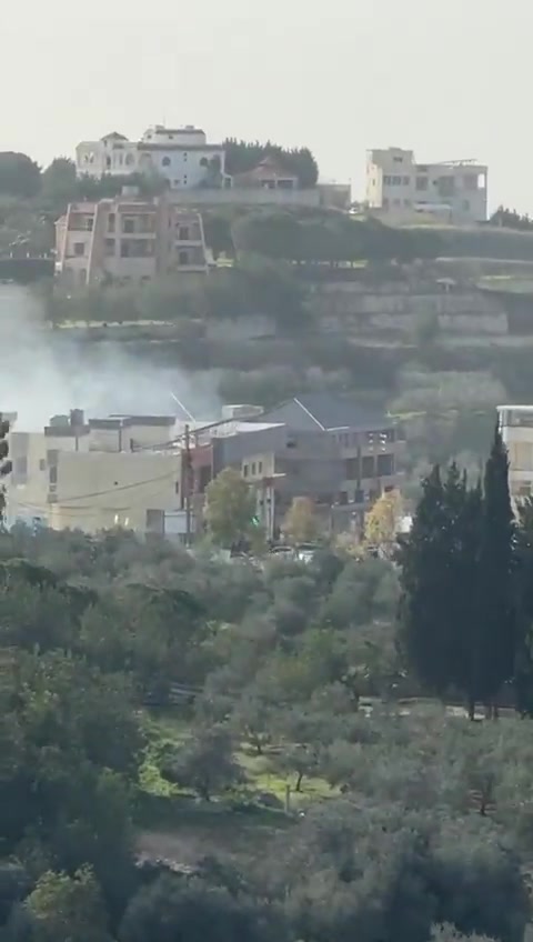 Israeli attack on a car near the gas company between the towns of Maaroub and Barish in southern Lebanon