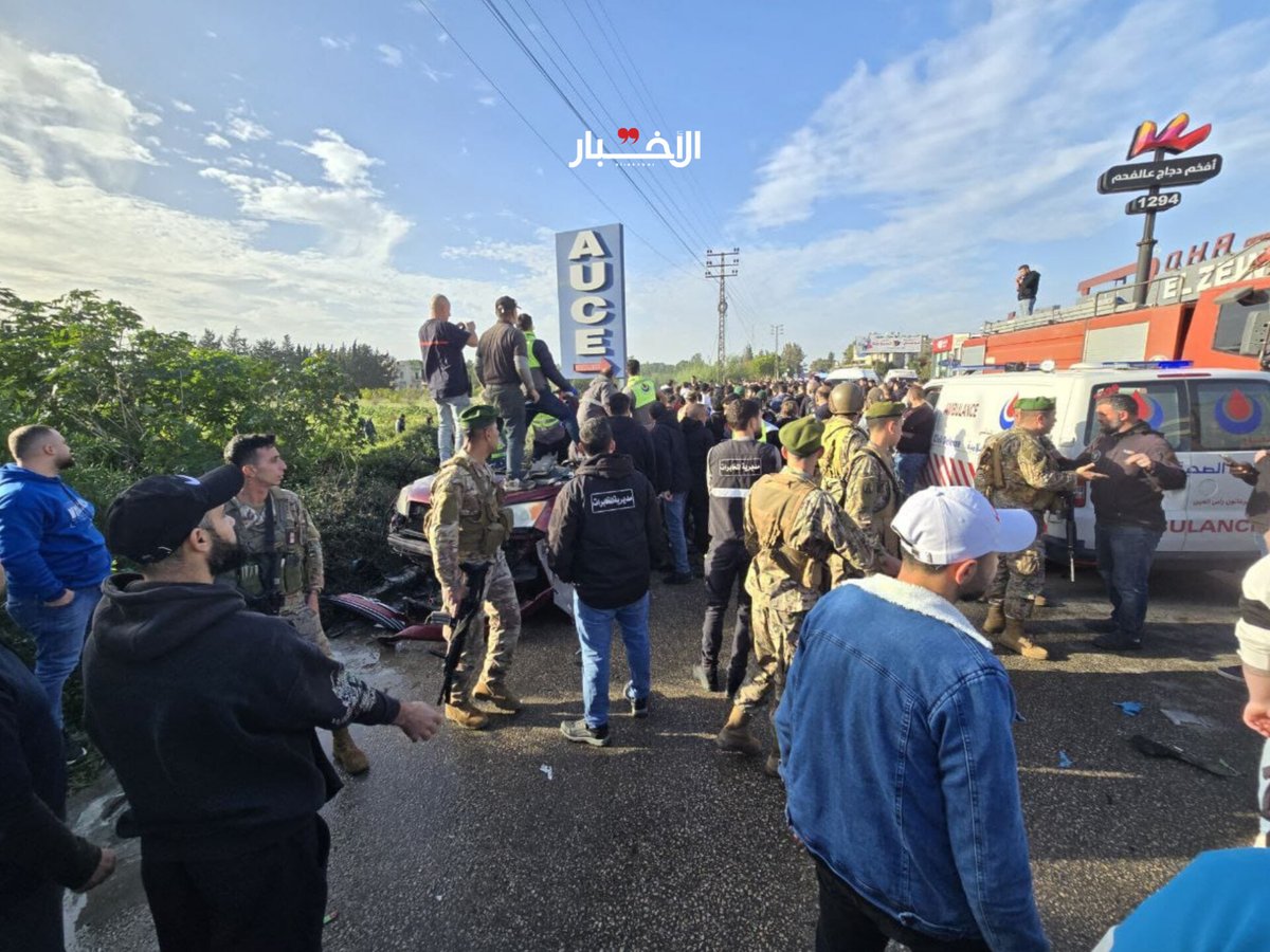 One person killed in a strike at the car in Tyre, Lebanon