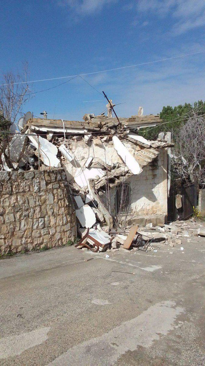 Artillery shelling targeted two houses in the Church neighborhood and the Cemetery neighborhood in the town of Yaroun