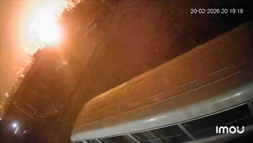 The moment of the raid that targeted Tamnin al-Tahta