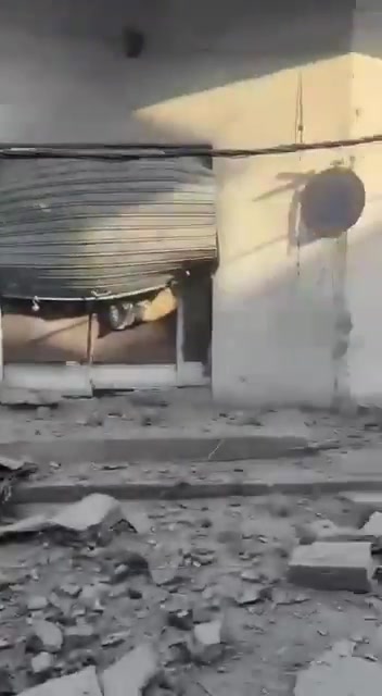 Video shows extensive damage caused by airstrikes on the village of Bazouriyeh in southern Lebanon.