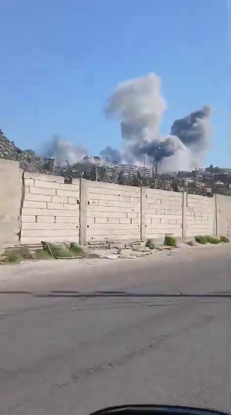 Scenes from the Israeli raid that targeted a house in the town of Al-Lubiyah