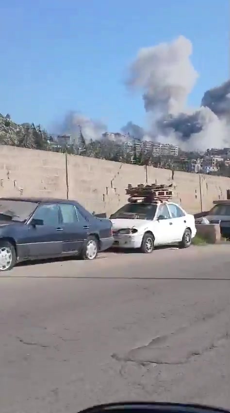 Scenes from the Israeli raid that targeted a house in the town of Al-Lubiyah