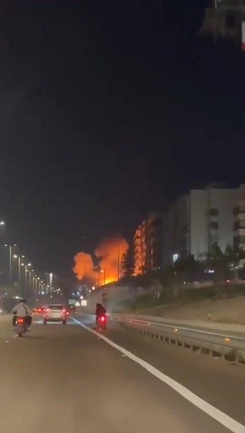 A second Israeli airstrike targeted the Al-Assad (Ziad Rahbani) highway in Beirut, Lebanon.