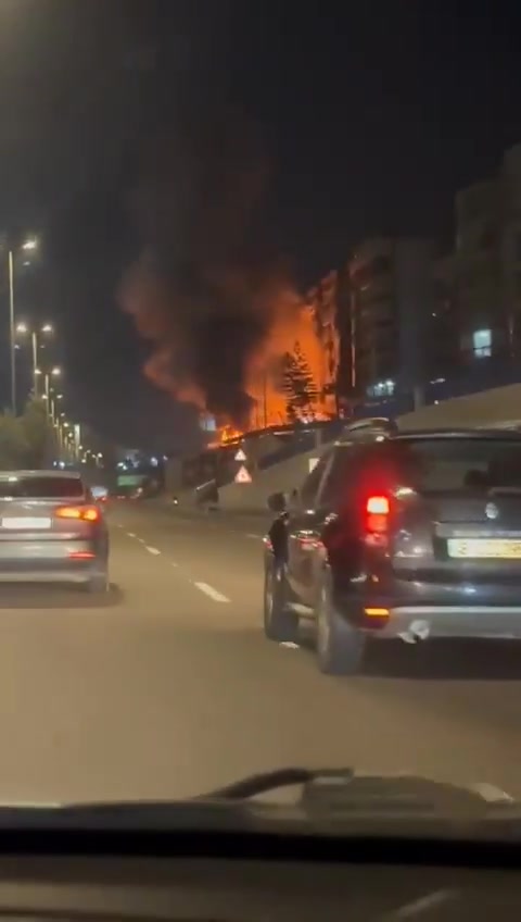 A second Israeli airstrike targeted the Al-Assad (Ziad Rahbani) highway in Beirut, Lebanon.
