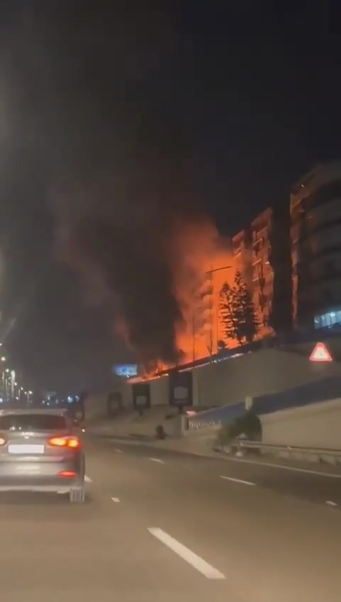 A second Israeli airstrike targeted the Al-Assad (Ziad Rahbani) highway in Beirut, Lebanon.