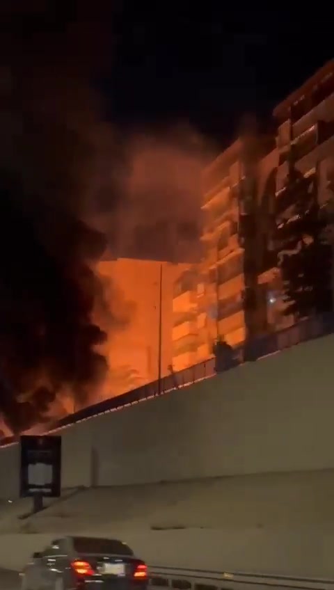 A second Israeli airstrike targeted the Al-Assad (Ziad Rahbani) highway in Beirut, Lebanon.