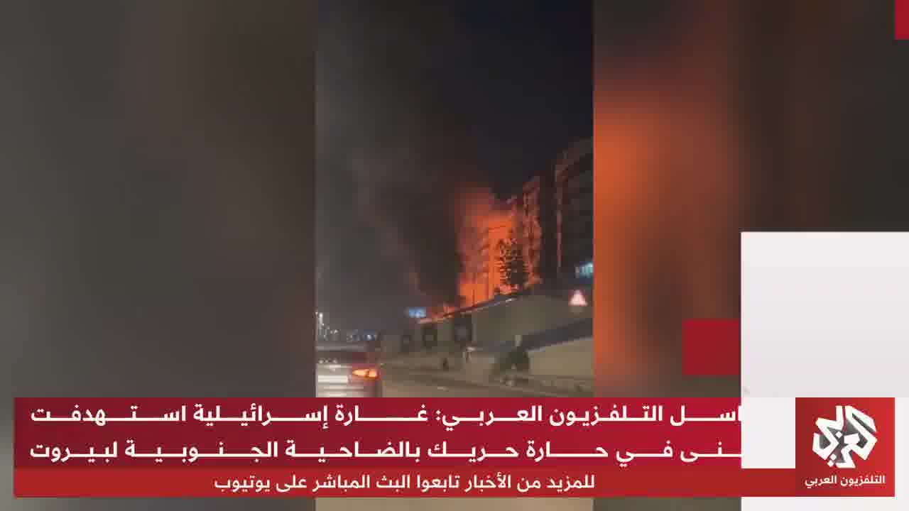 Footage documents the moment an Israeli airstrike targeted a residential apartment in the Beddawi camp 