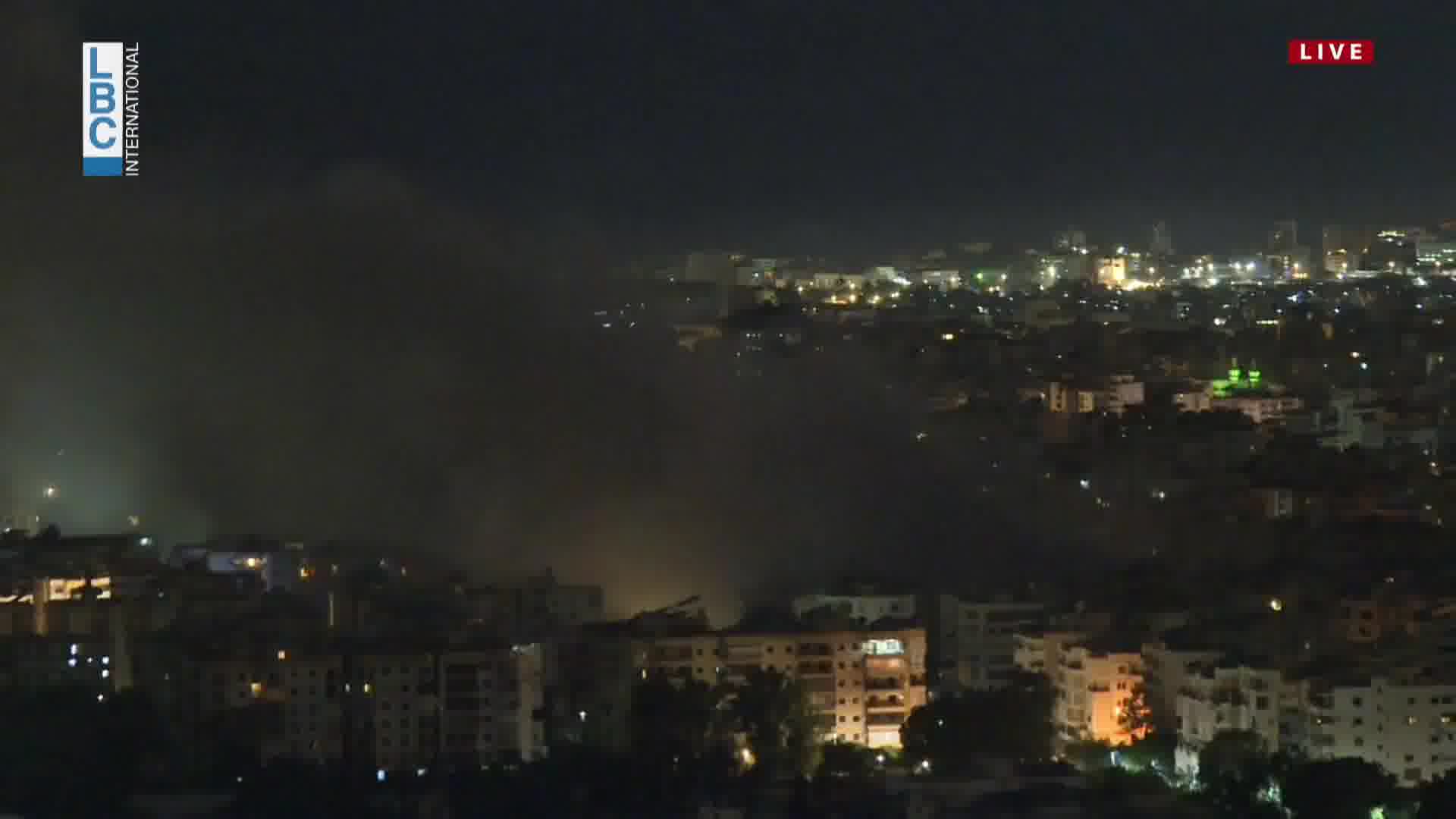 Initial footage from the Israeli strikes in the Dahiyeh suburb of Beirut tonight