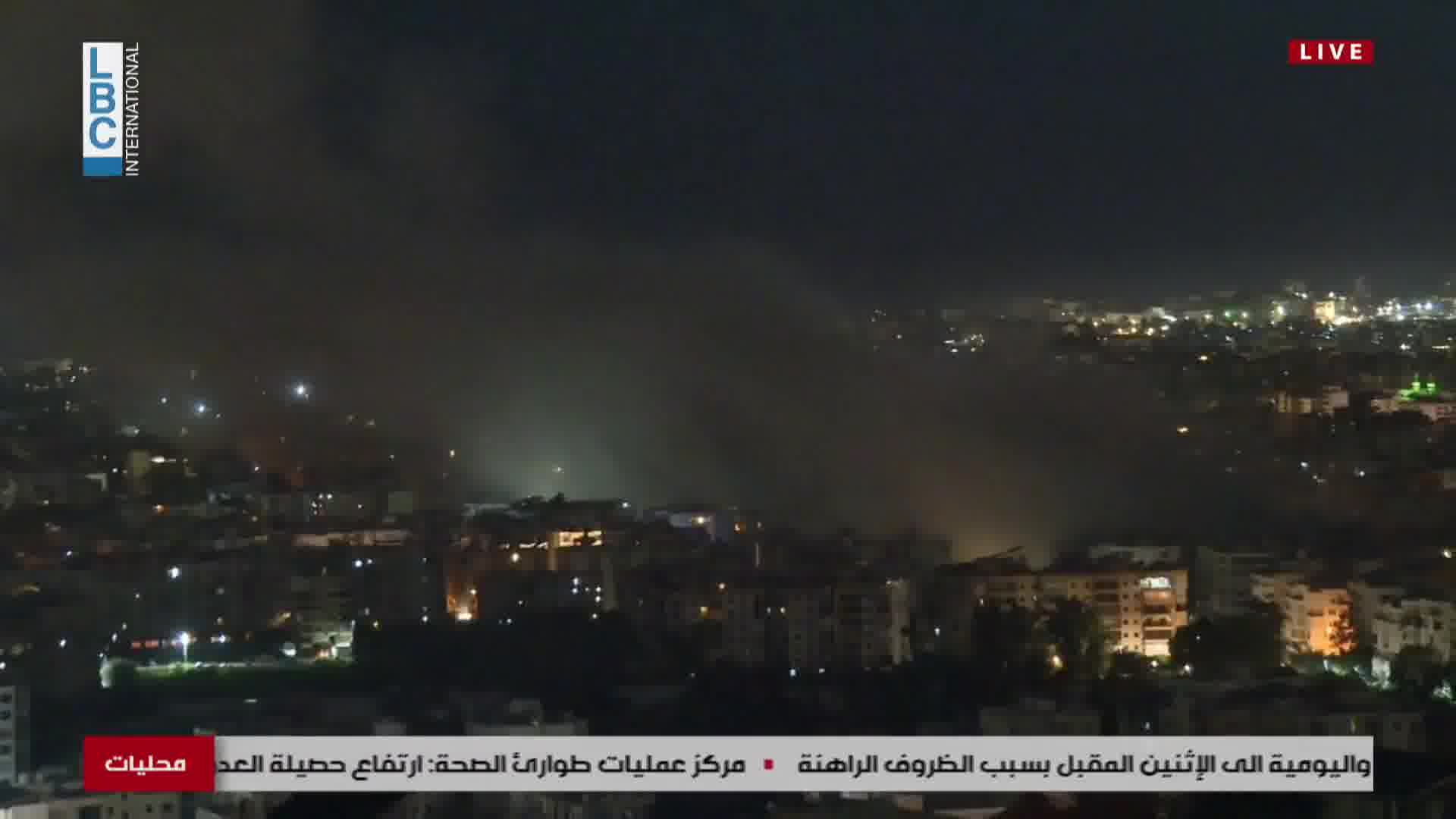 Initial footage from the Israeli strikes in the Dahiyeh suburb of Beirut tonight