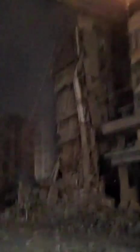 Destruction in Al-Mashrafiyah in Beirut's southern suburbs following Israeli airstrikes