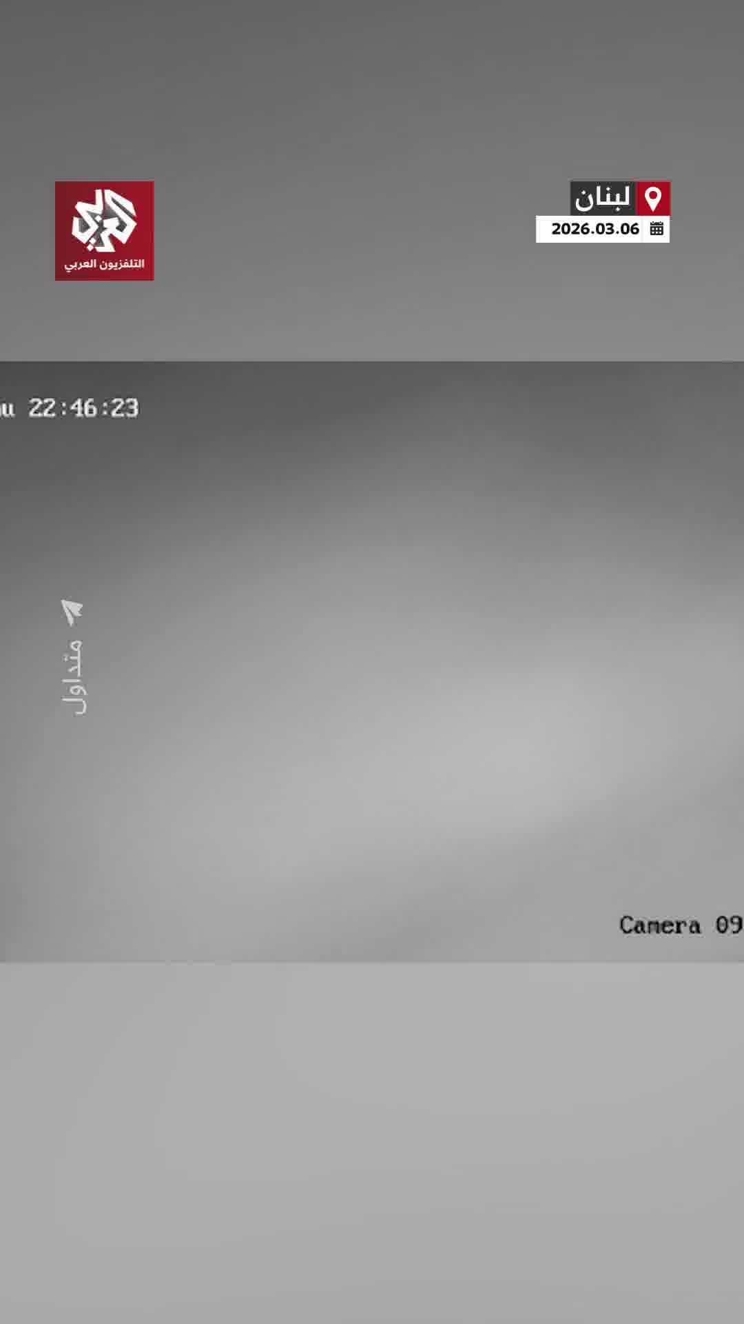 A surveillance camera captures the moment an Israeli airstrike targeted the southern suburbs of Beirut, Lebanon.