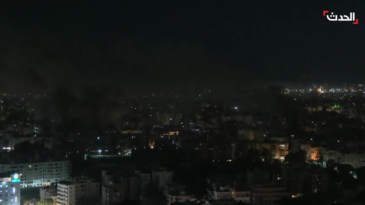 Scenes of smoke rising into the sky over the Beirut's southern suburbs after intense Israeli airstrikes.