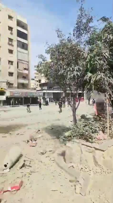 Video shows a violent Israeli airstrike targeting a building near Zreik Restaurant in Kafrhat, in Beirut's southern suburbs, Lebanon.