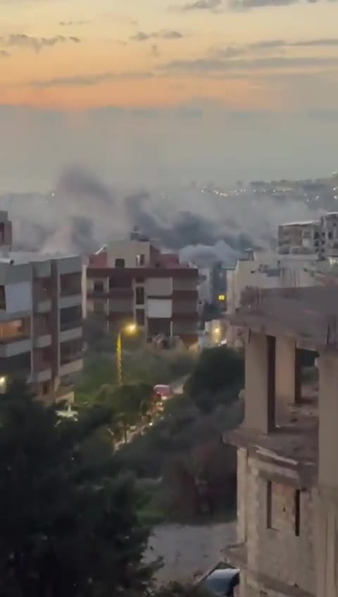 مشاهد من الغارة الإسرائيلية على الضاحية