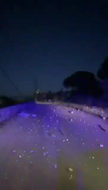 Damage on the site of the raid on the triangle of Kafrjouz