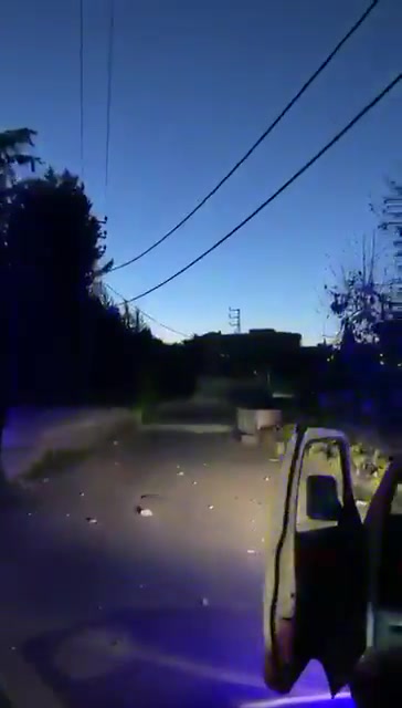 Damage on the site of the raid on the triangle of Kafrjouz