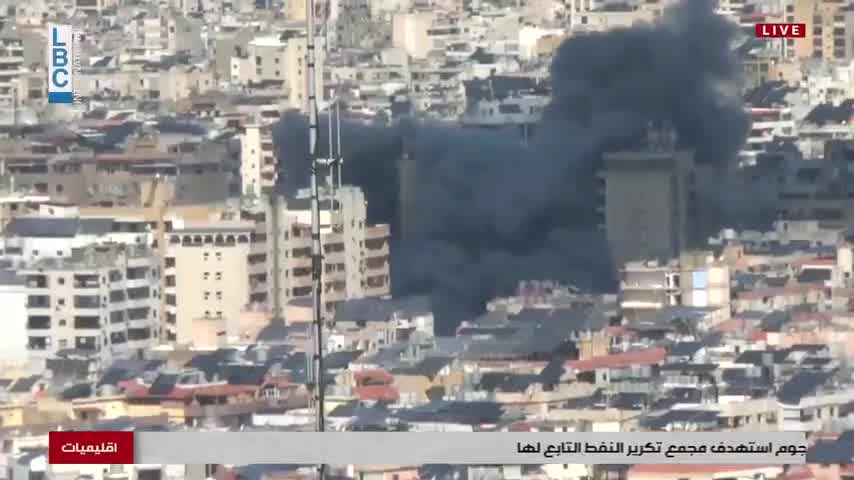 Israeli raid targets Beirut's southern suburb(about 10:10 local time)