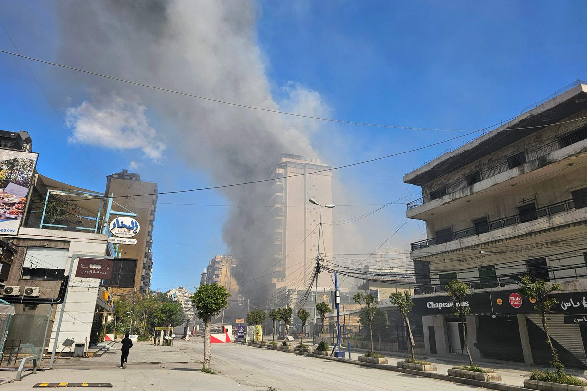 The Israeli army: We have just begun a wave of airstrikes targeting Hezbollah infrastructure in Beirut.