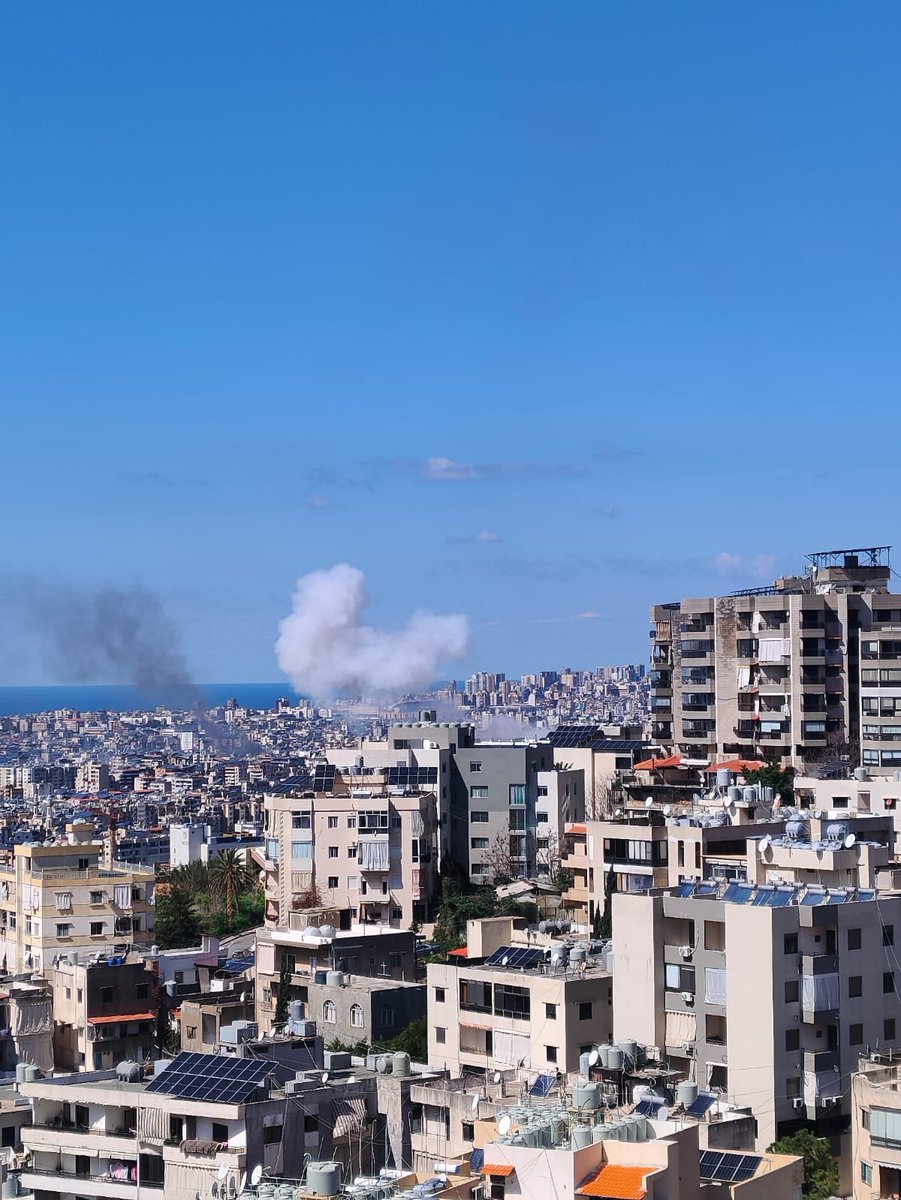 An airstrike targeted the Al-Qard Al-Hasan building in Bir Al-Abd.